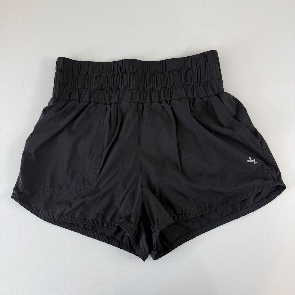 Joy Lab Women's Black High Rise Athletic Shorts Brief Liner Size S Small